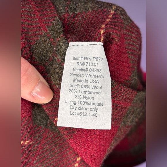 LL Bean Jacket Womens 4 Plaid Blazer Wool Career Preppy Lined - Picture 4 of 8